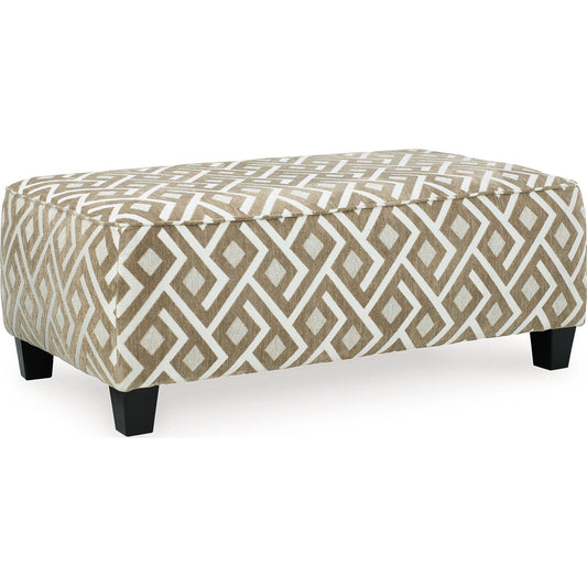 Dovemont Oversized Accent Ottoman - Putty