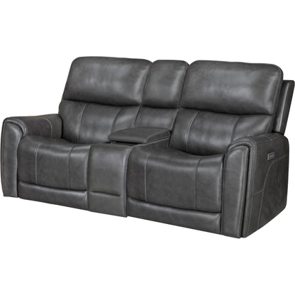Damon Power Reclining Loveseat - Rainier Steel