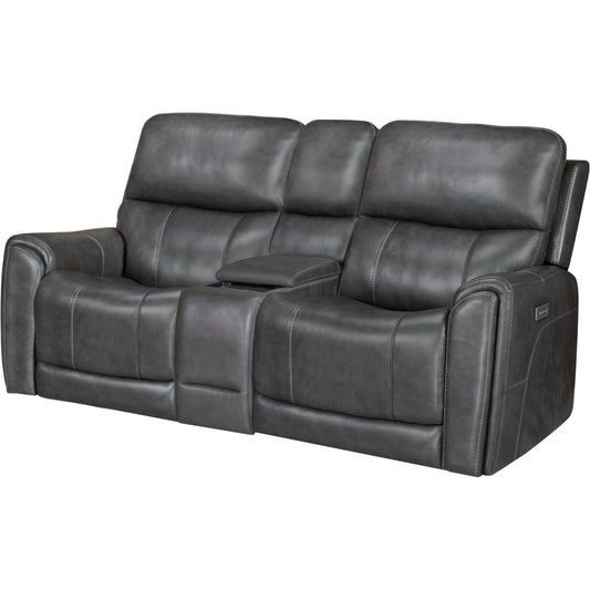 Damon Power Reclining Loveseat - Rainier Steel