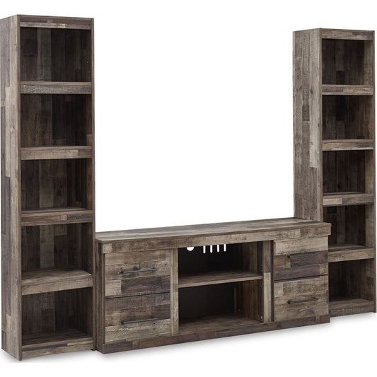 Derekson 3 Piece Entertainment Unit - Multi Gray