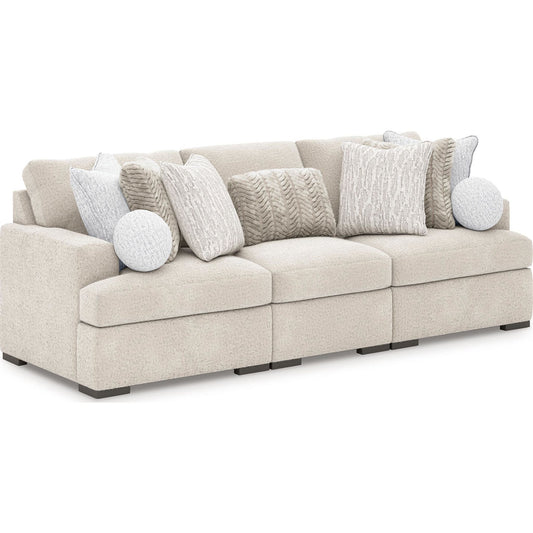 Cuddle Plush 3 Piece Modular Sectional - Arctic