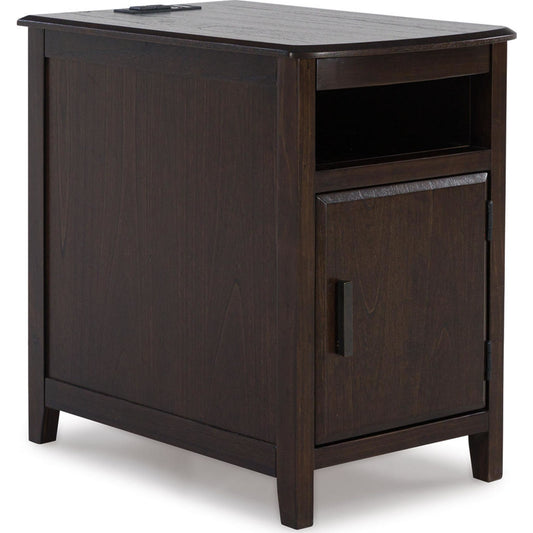 Devonsted Chair Side End Table - Dark Brown