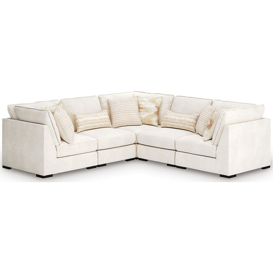 Donelson Creek 5 Piece Sectional - Vanilla