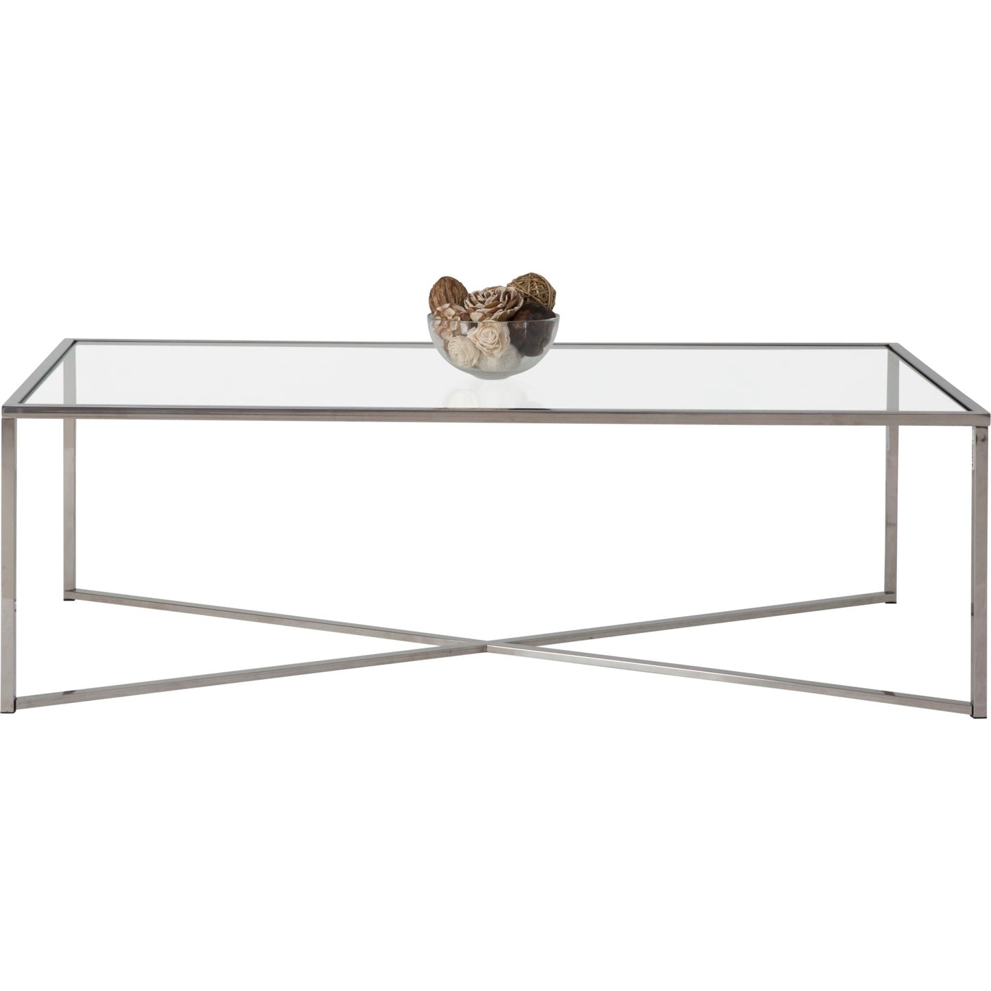 Cross Over Coffee Table - Glass