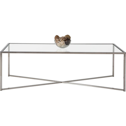 Cross Over Coffee Table - Glass