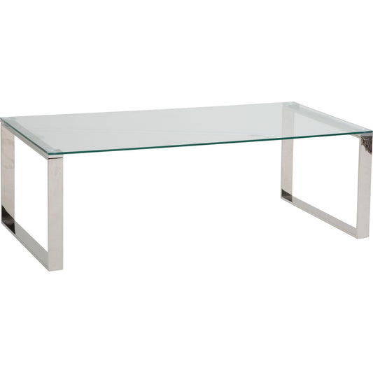 David Coffee Table - Stainless Steel