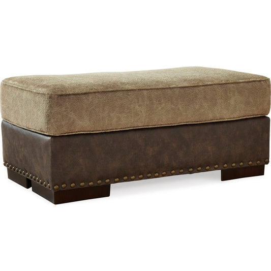 Alesbury Ottoman - Chocolate