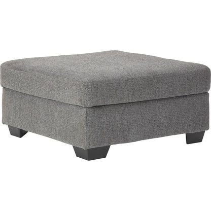 Dalhart Oversized Accent Ottoman - Charcoal