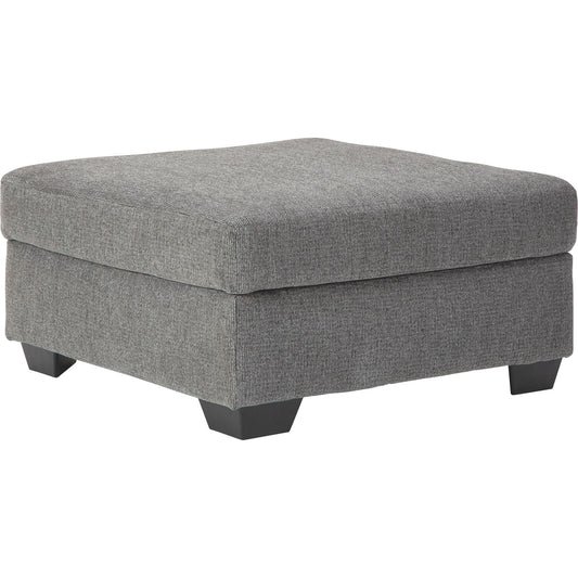 Dalhart Oversized Accent Ottoman - Charcoal