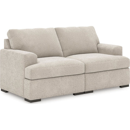 Cuddle Plush 2 Piece Modular Sectional - Arctic