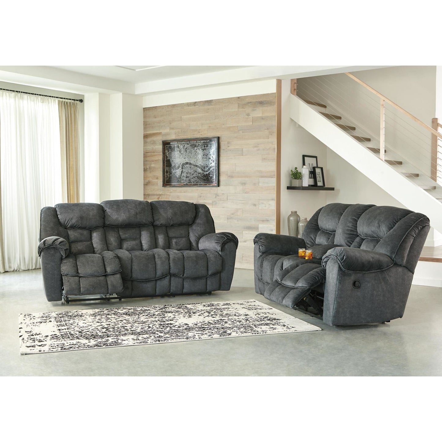 Capehorn Reclining Sofa - Granite