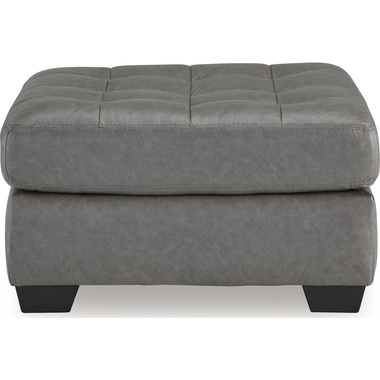 Clairette Court Oversized Accent Ottoman - Alloy