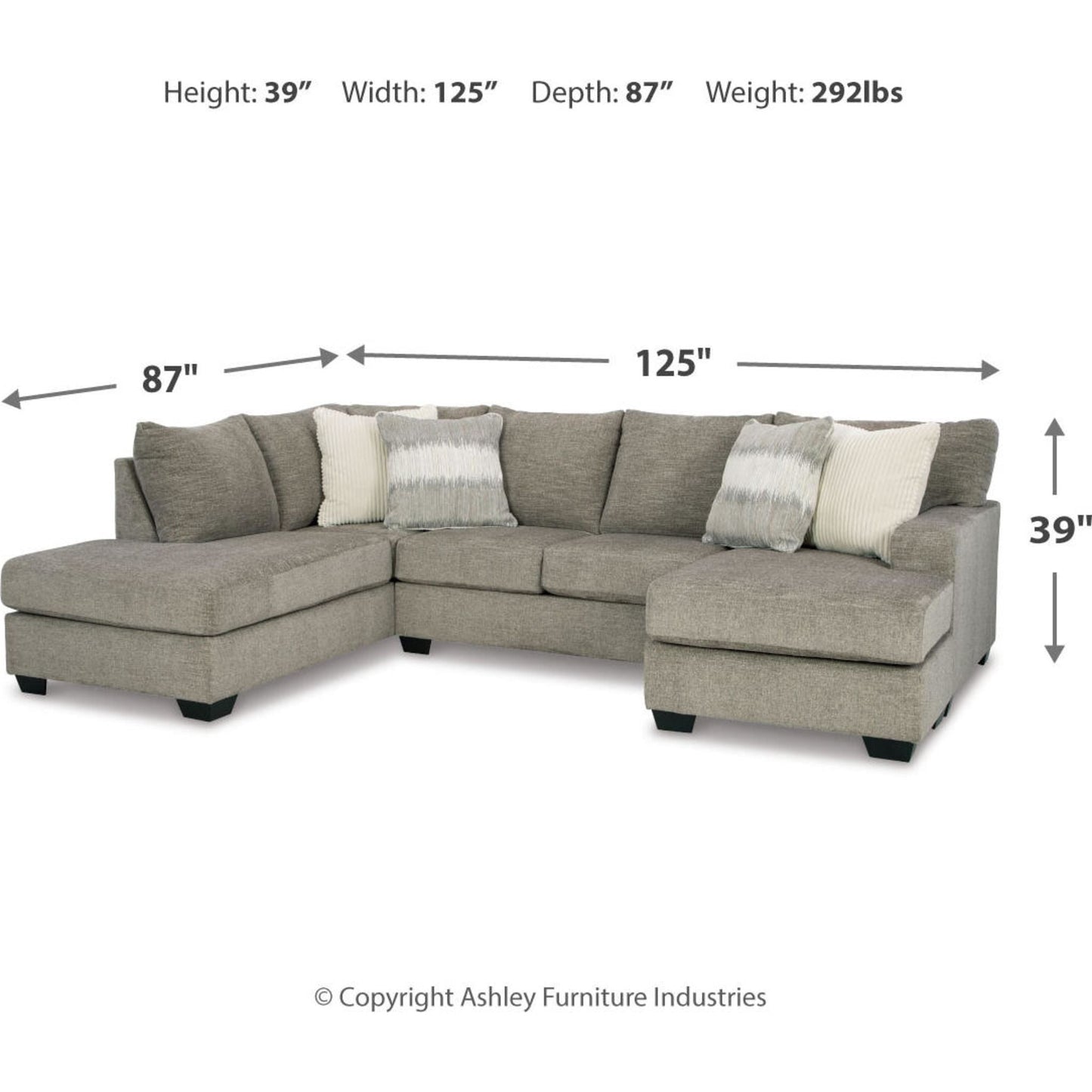 Creswell 2 Piece Sectional with Chaise