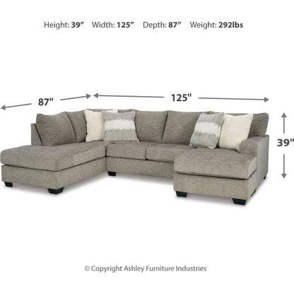 Creswell 2 Piece Sectional with Chaise