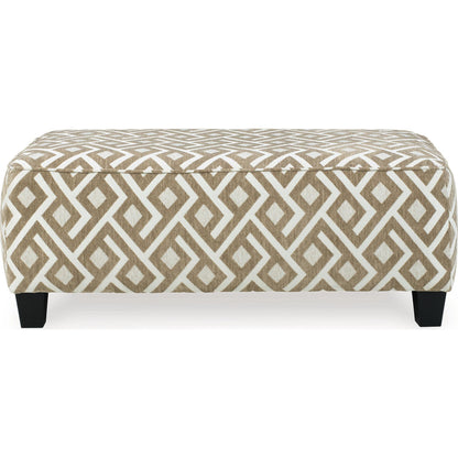 Dovemont Oversized Accent Ottoman - Putty