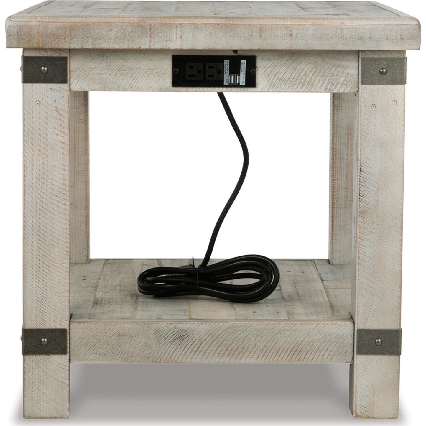 Carynhurst End Table - White Wash Gray