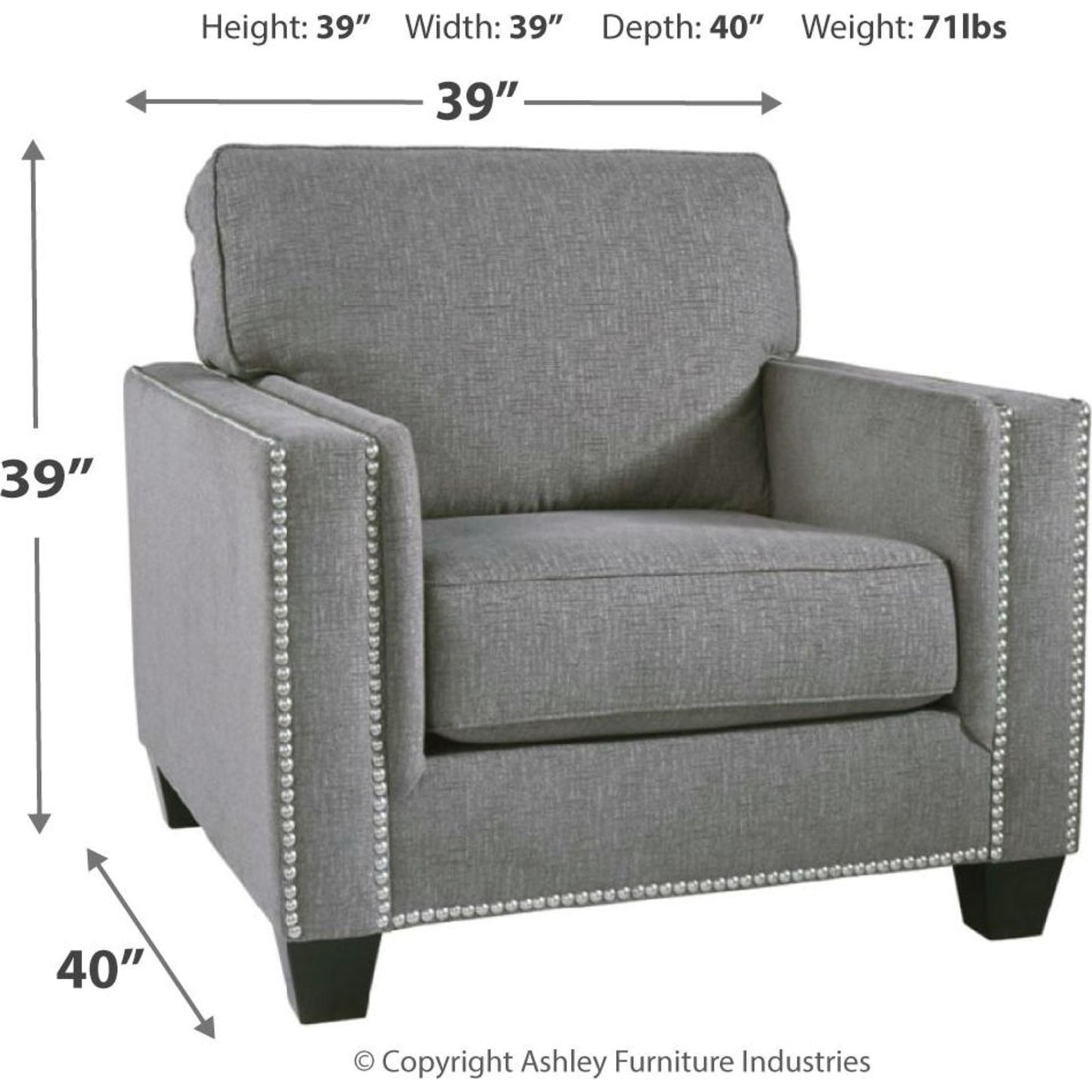 Barrali Chair - Fog