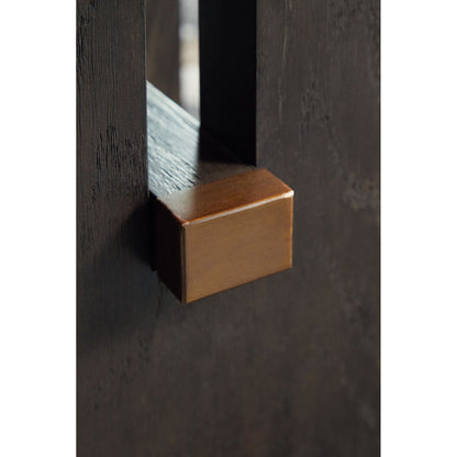Burkhaus End Table - White/Dark Brown