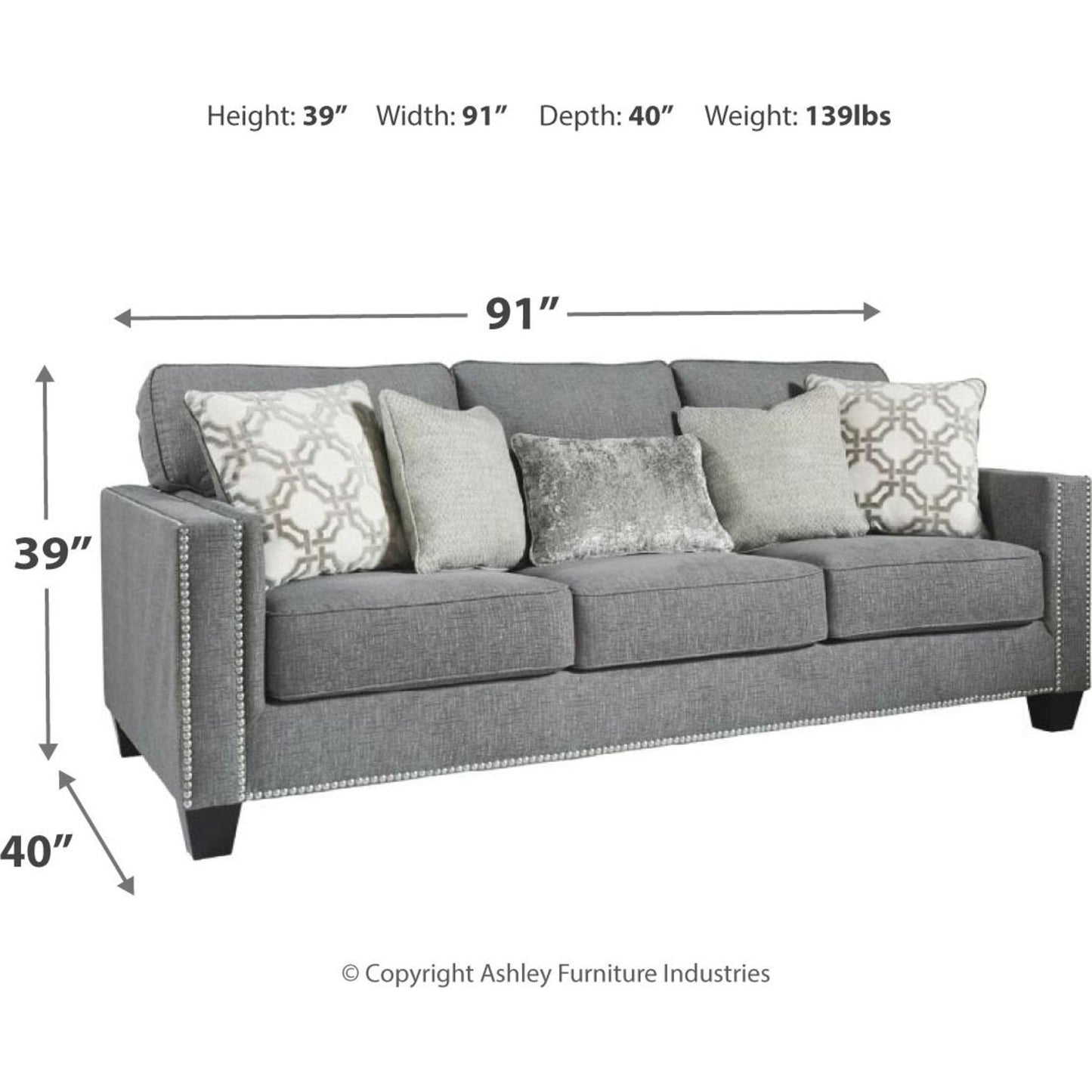 Barrali Sofa - Fog