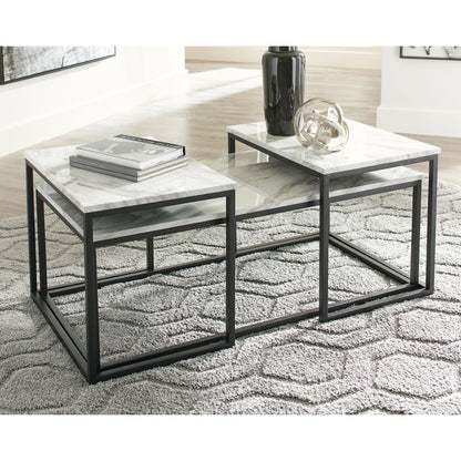 Donnesta 3 Pack Tables - White