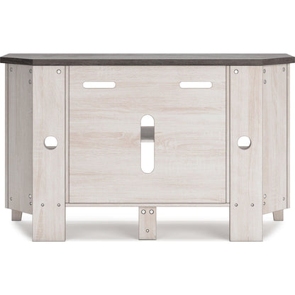 Dorrinson Corner TV Stand - Two-tone