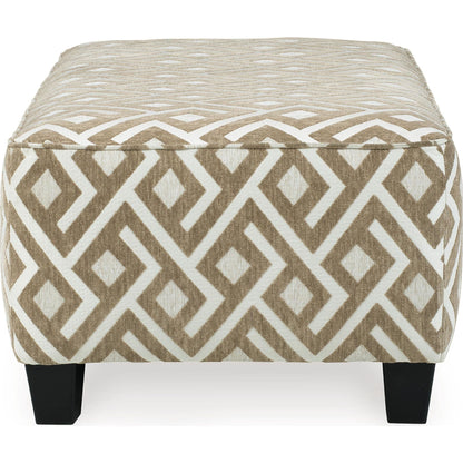 Dovemont Oversized Accent Ottoman - Putty