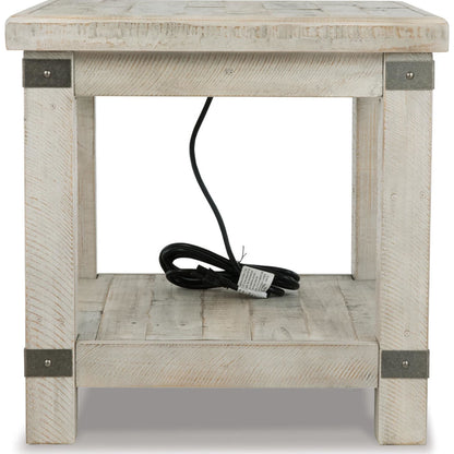 Carynhurst End Table - White Wash Gray