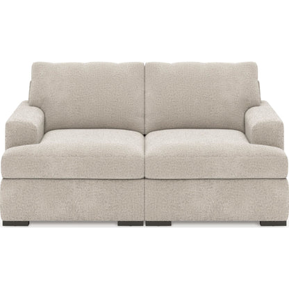Cuddle Plush 2 Piece Modular Sectional - Arctic