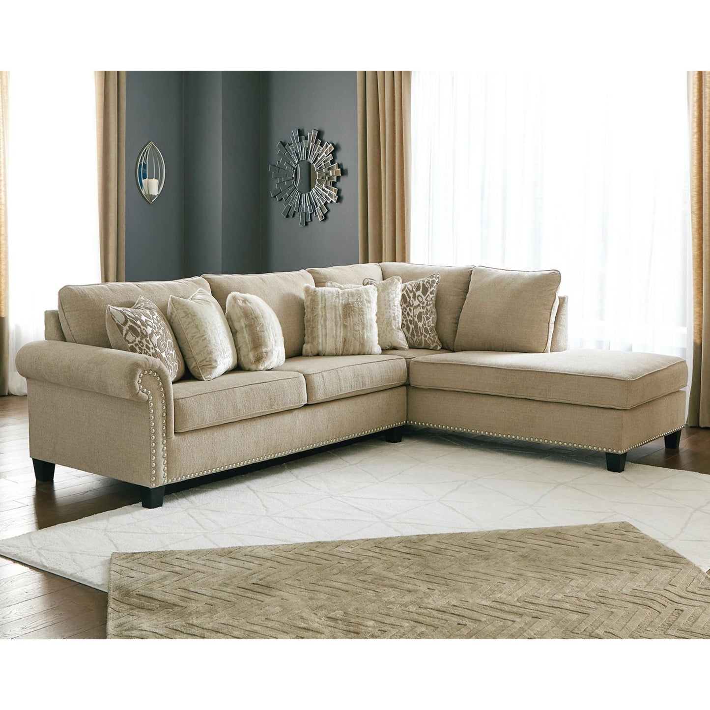 Dovemont 2 Piece Sectional with Chaise