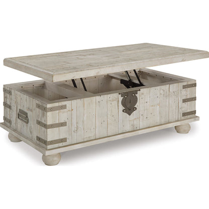 Carynhurst Coffee Table - White Wash Gray