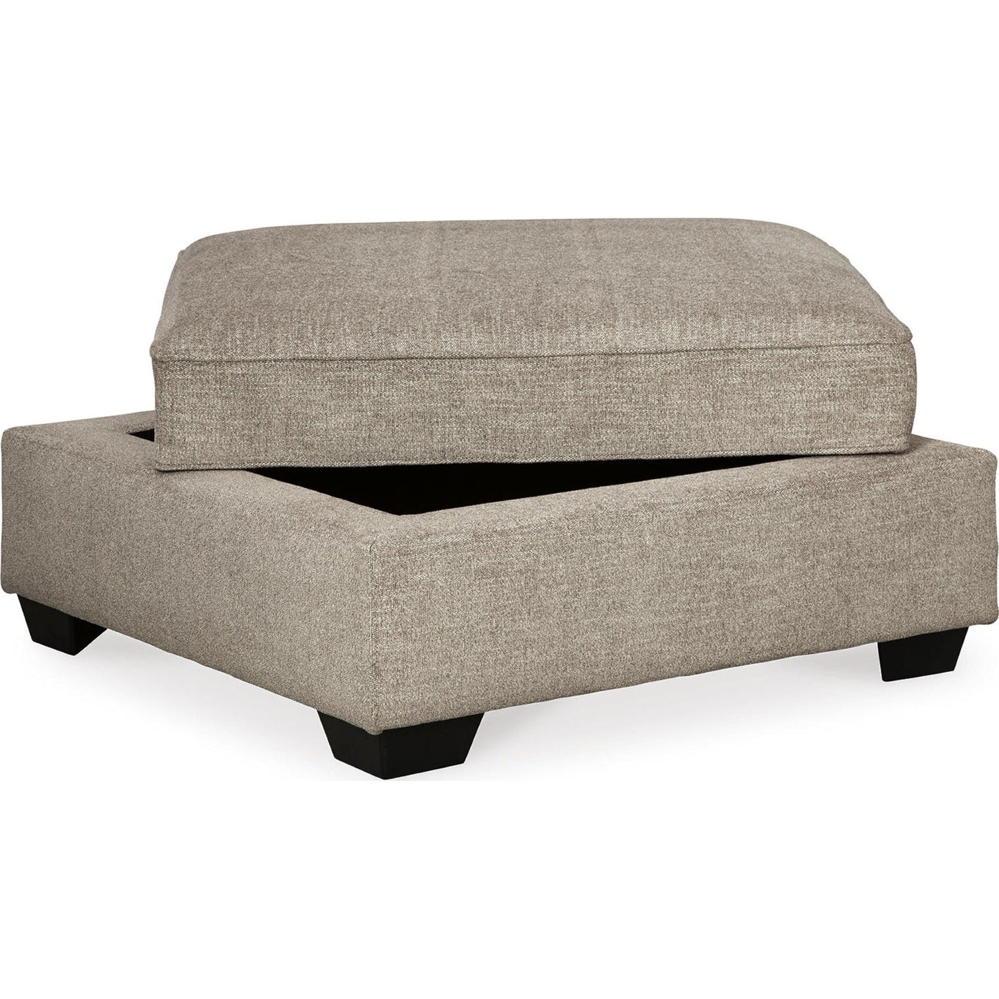 Bovarian Storage Ottoman - Stone
