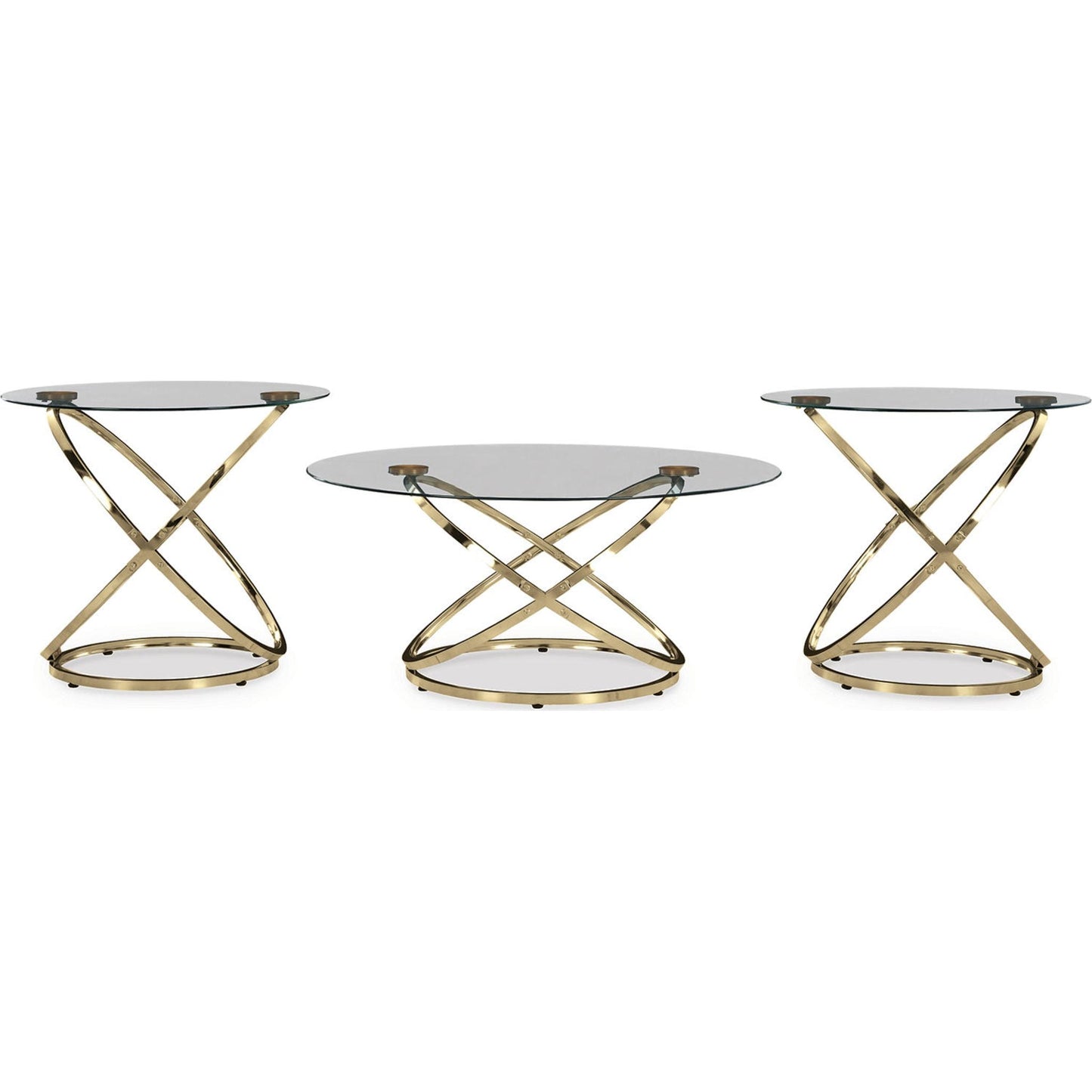 Crimonti 3 Pack Tables - Champagne