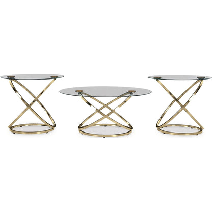 Crimonti 3 Pack Tables - Champagne