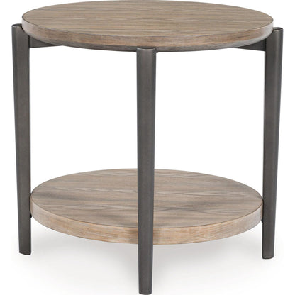 Dyonton End Table - Light Grayish Brown