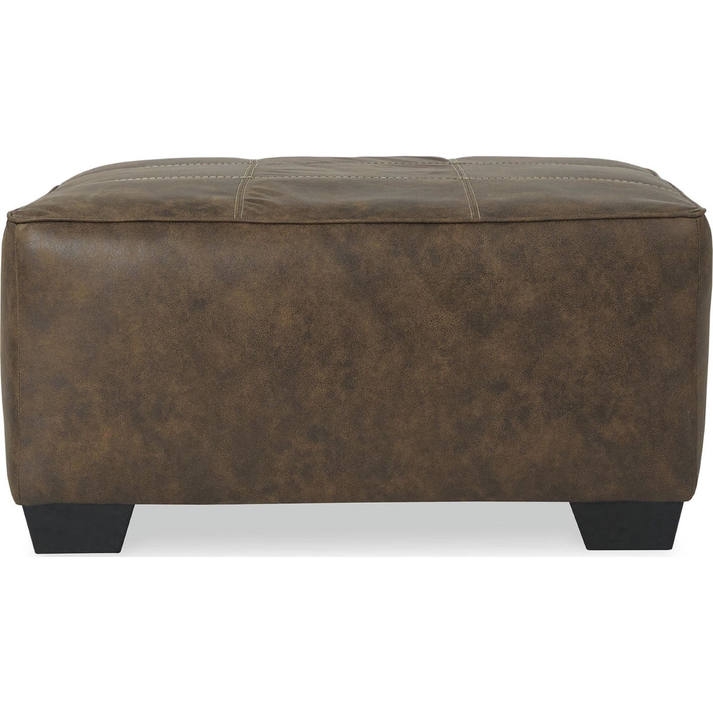 Abalone Oversized Accent Ottoman - Chocolate