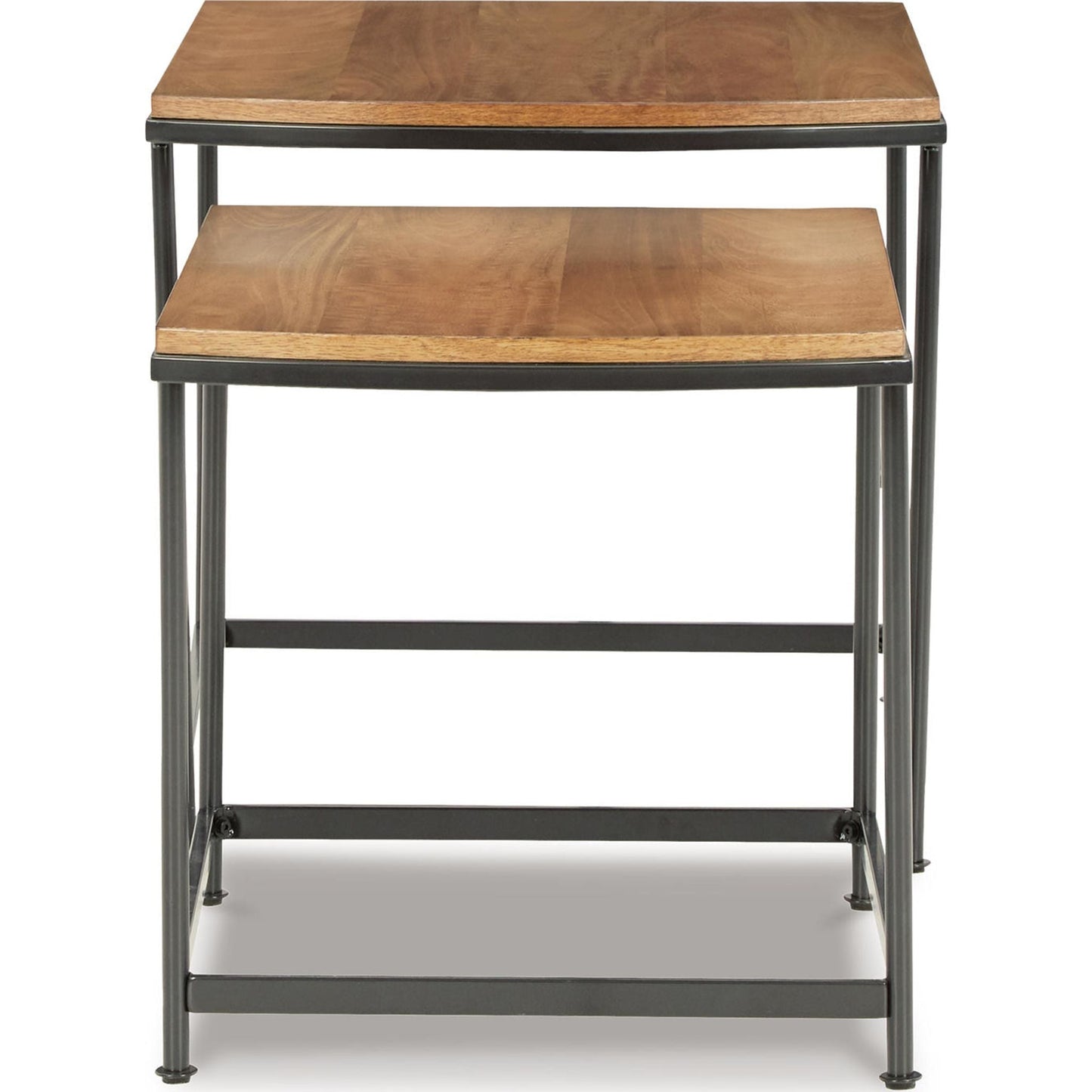 Drezmoore Nesting End Table (Set of 2) - Light Brown/Black