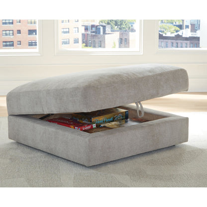 Aslan Court Storage Ottoman - Flax