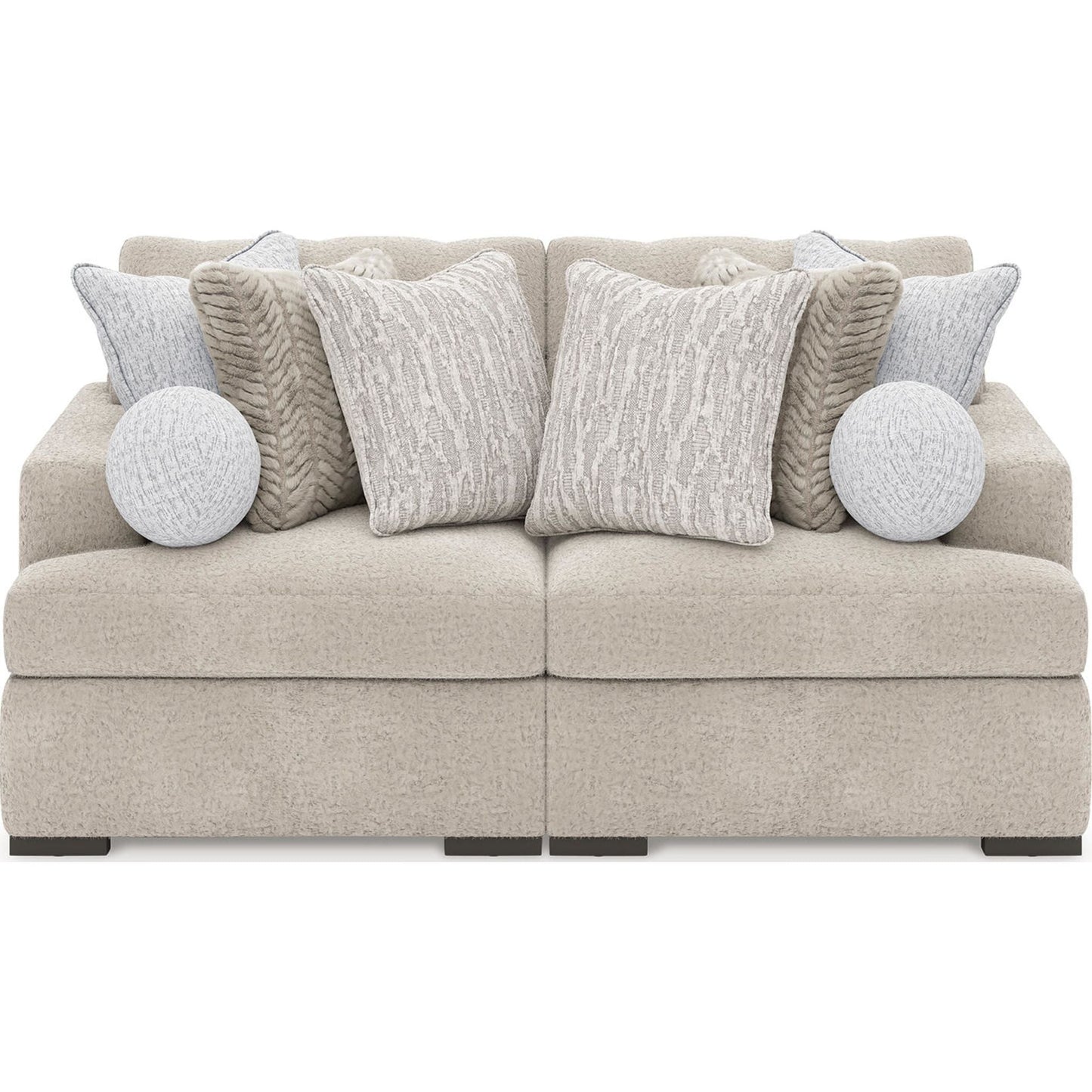 Cuddle Plush 2 Piece Modular Sectional - Arctic