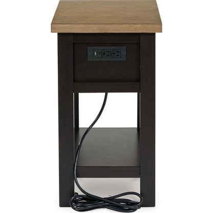 Drazmine Chairside End Table - Brown