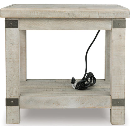 Carynhurst End Table - White Wash Gray