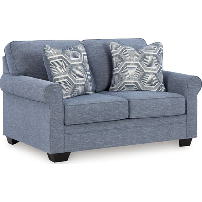 Carissa Manor Loveseat - Denim