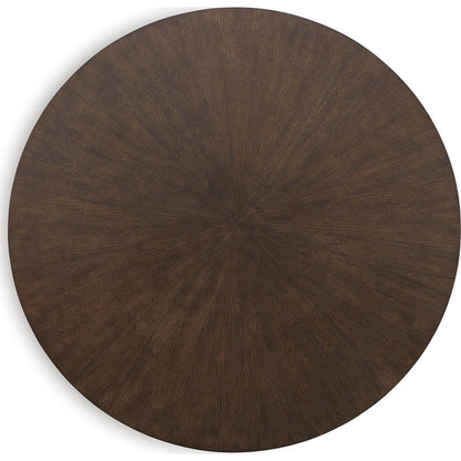 Brazburn Coffee Table - Dark Brown/Gold Finish