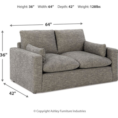 Dramatic Loveseat - Granite