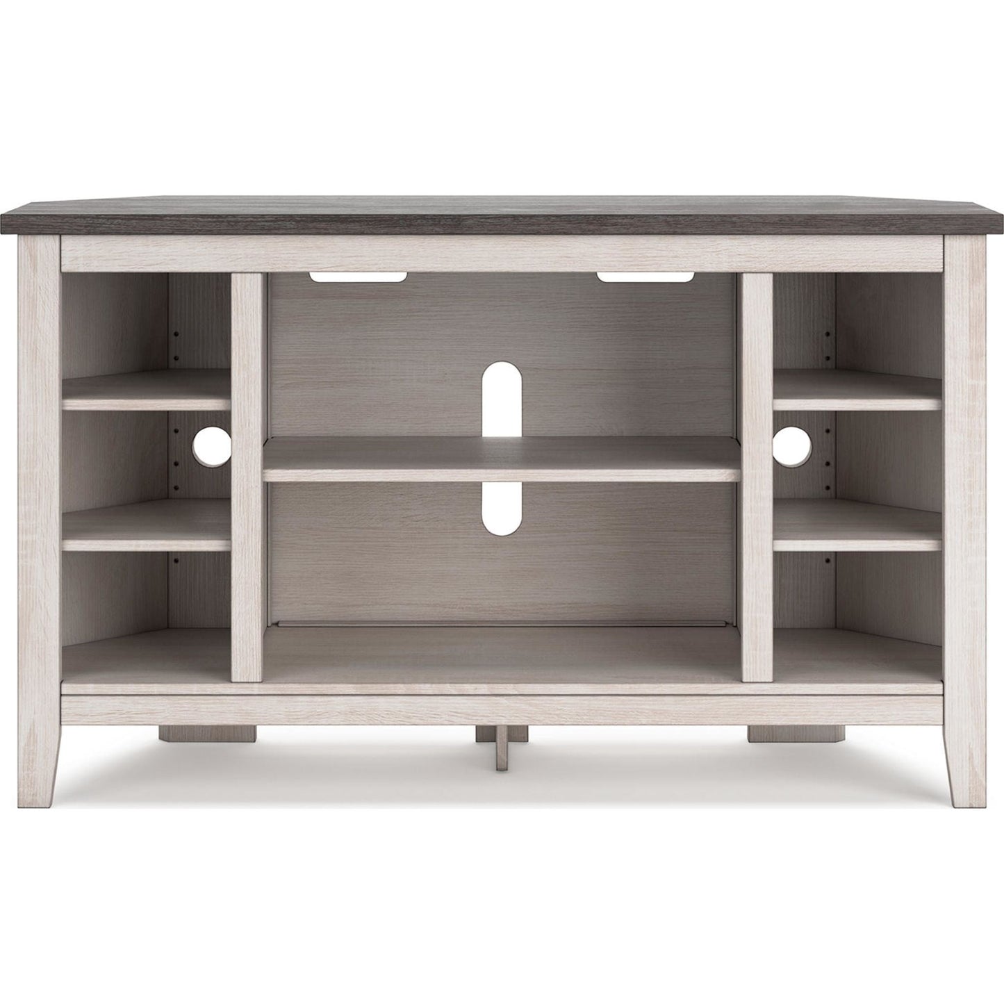 Dorrinson Corner TV Stand - Two-tone
