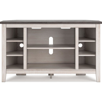 Dorrinson Corner TV Stand - Two-tone