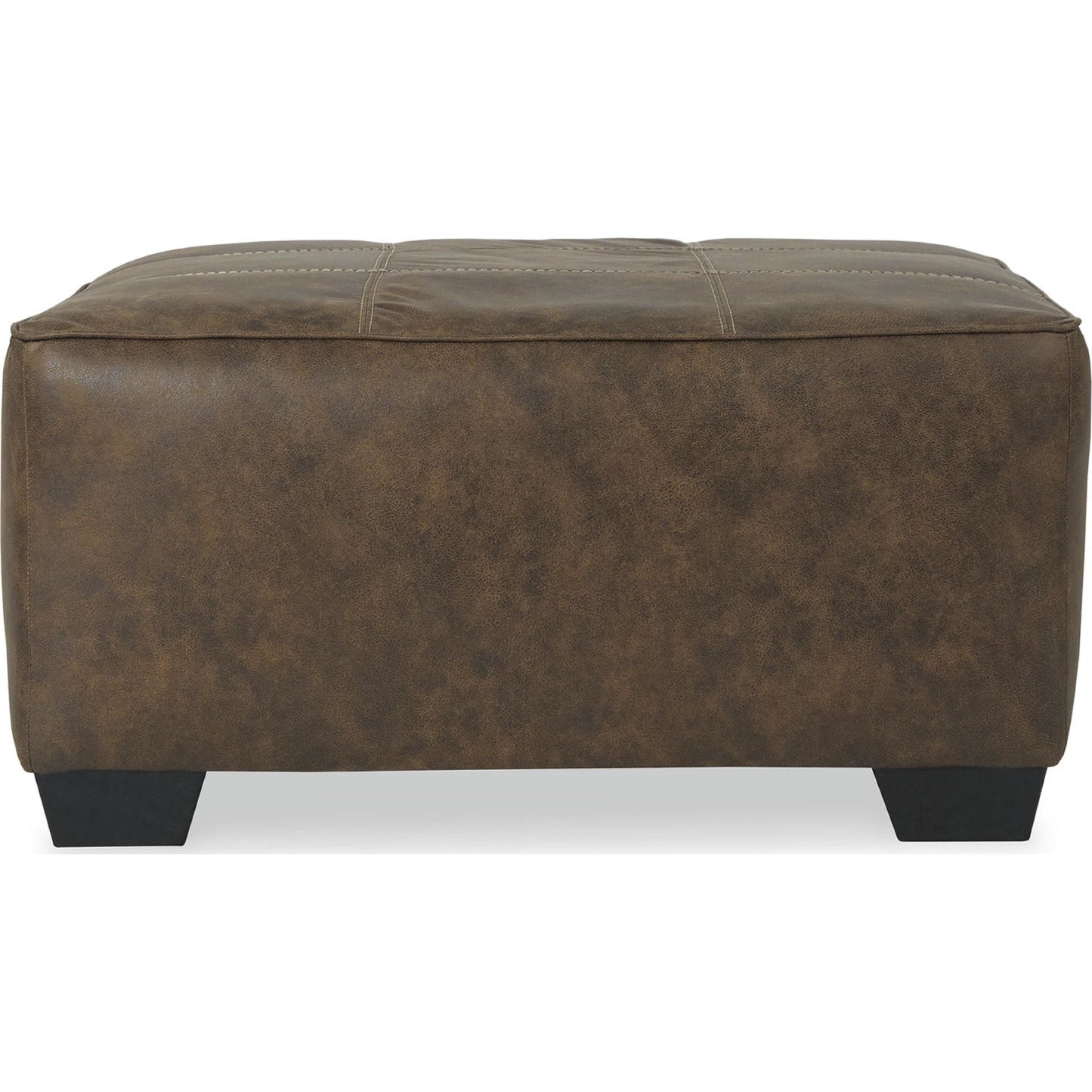 Abalone Oversized Accent Ottoman - Chocolate