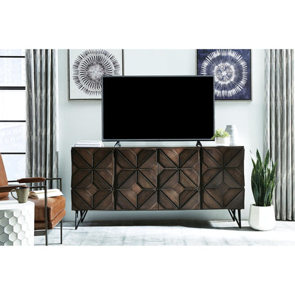 Chasinfield TV Stand - Dark Brown