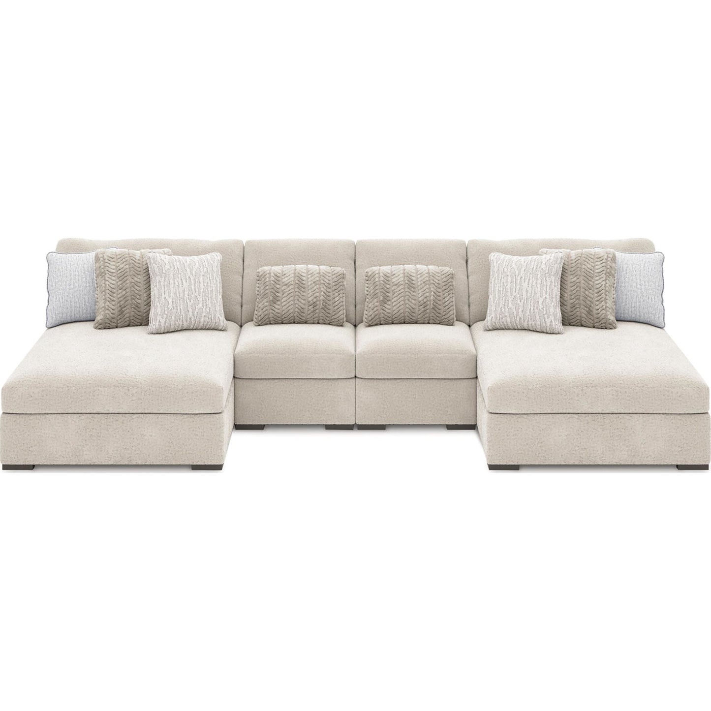 Cuddle Plush 4 Piece Modular Sectional with Dual Chaise