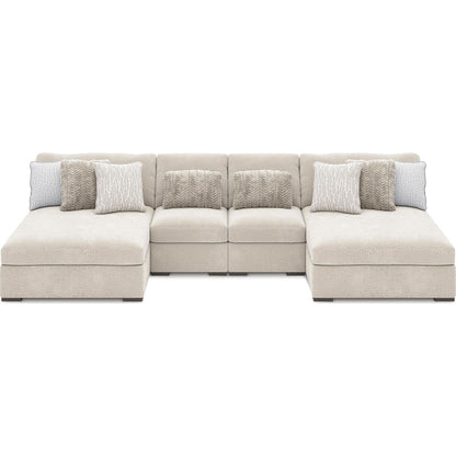 Cuddle Plush 4 Piece Modular Sectional with Dual Chaise