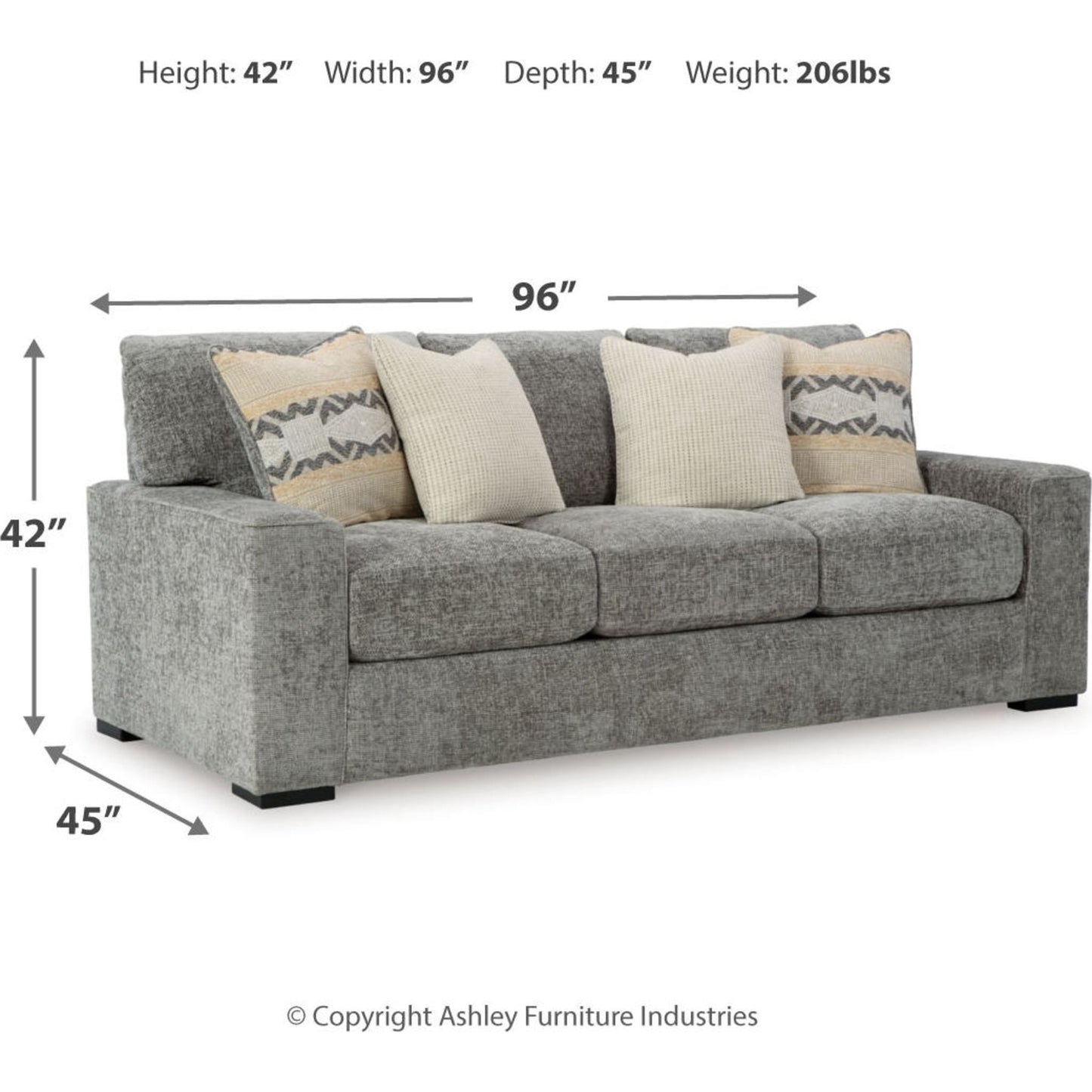 Dunmor Sofa - Graphite